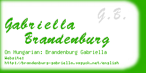 gabriella brandenburg business card